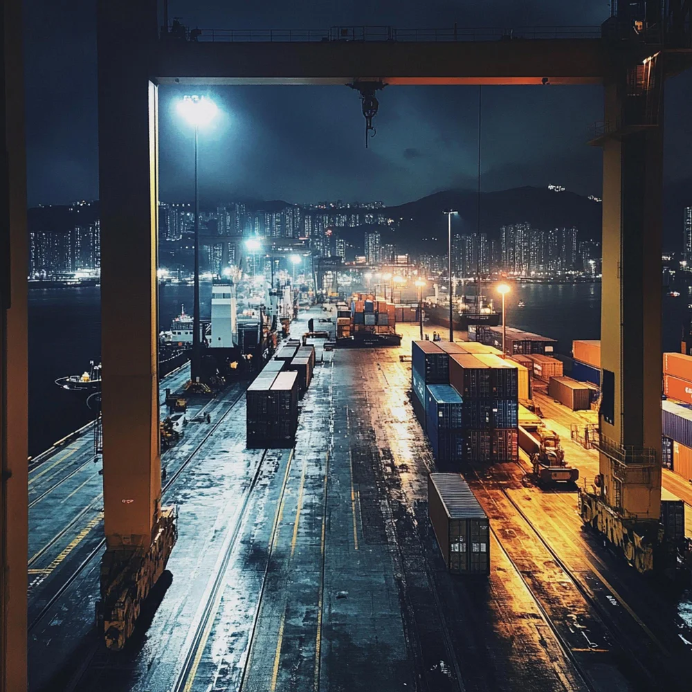 Plano áreo estación de carga